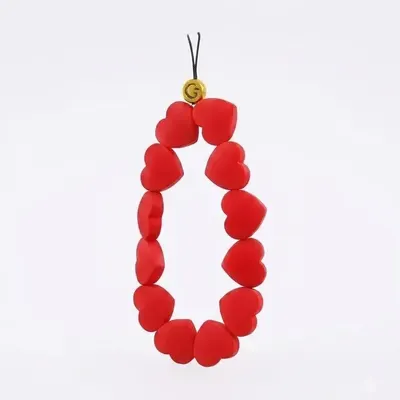 CORREA CORAZONES ROJO