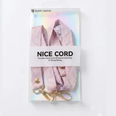 CORREA LARGA DISEñO BORDADO ROSA