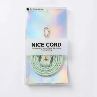 CORREA LARGA DISEñO BORDADO VERDE
