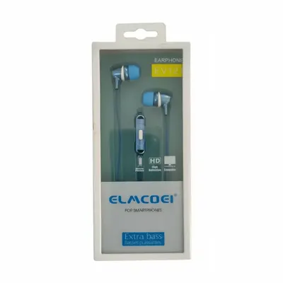 AURICULAR CON CABLE EV121 CELESTE