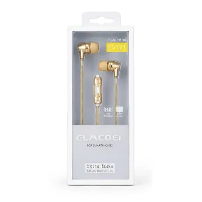 AURICULAR CON CABLE EV121 DORADO
