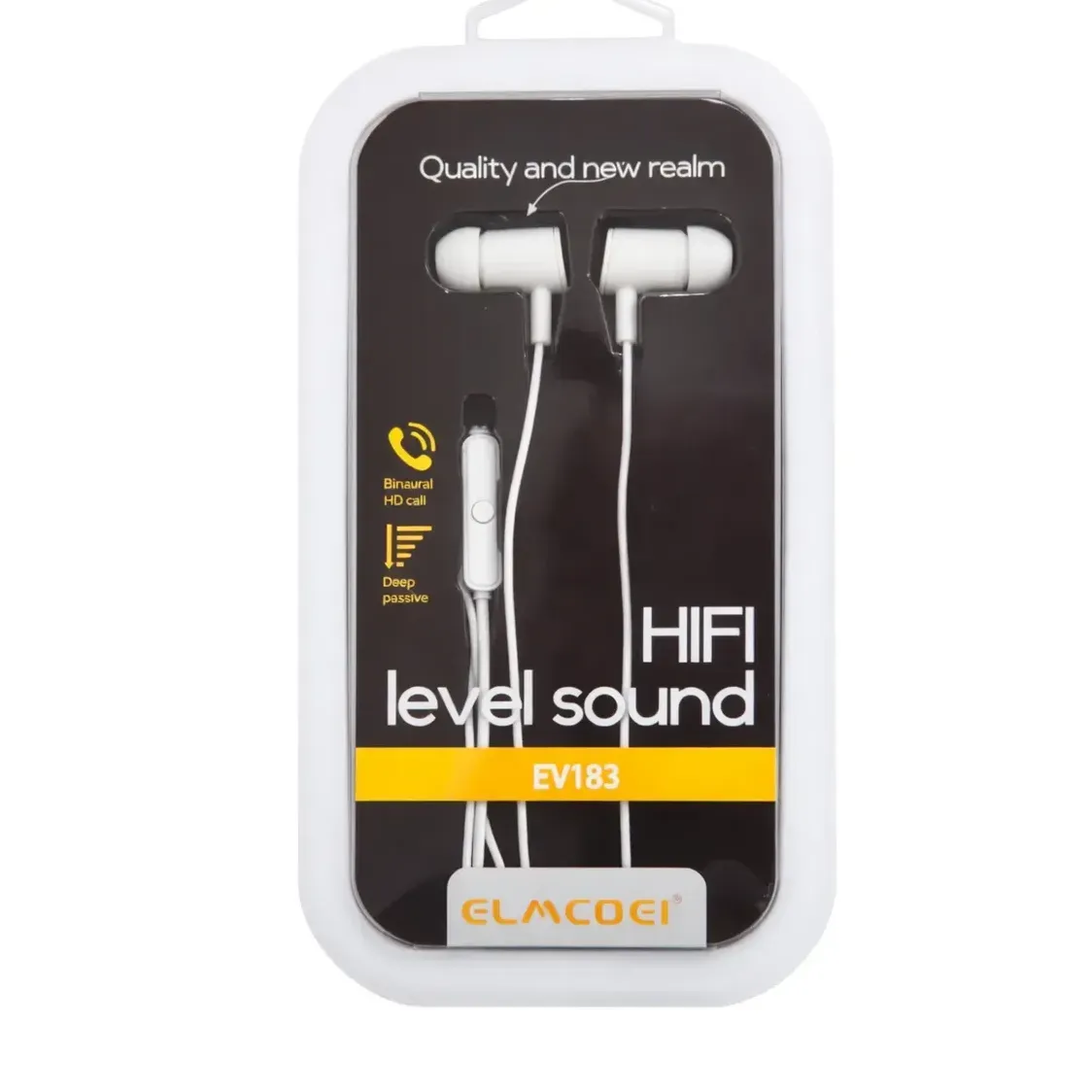 AURICULAR CON CABLE EV183 BLANCO