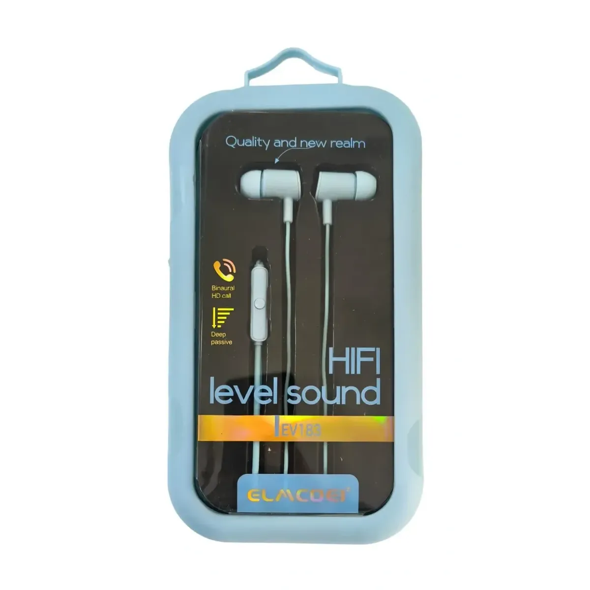 AURICULAR CON CABLE EV183 CELESTE