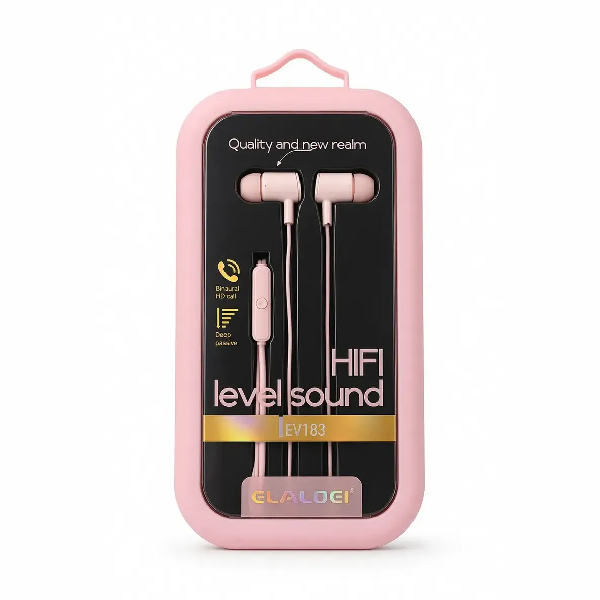 AURICULAR CON CABLE EV183 ROSA