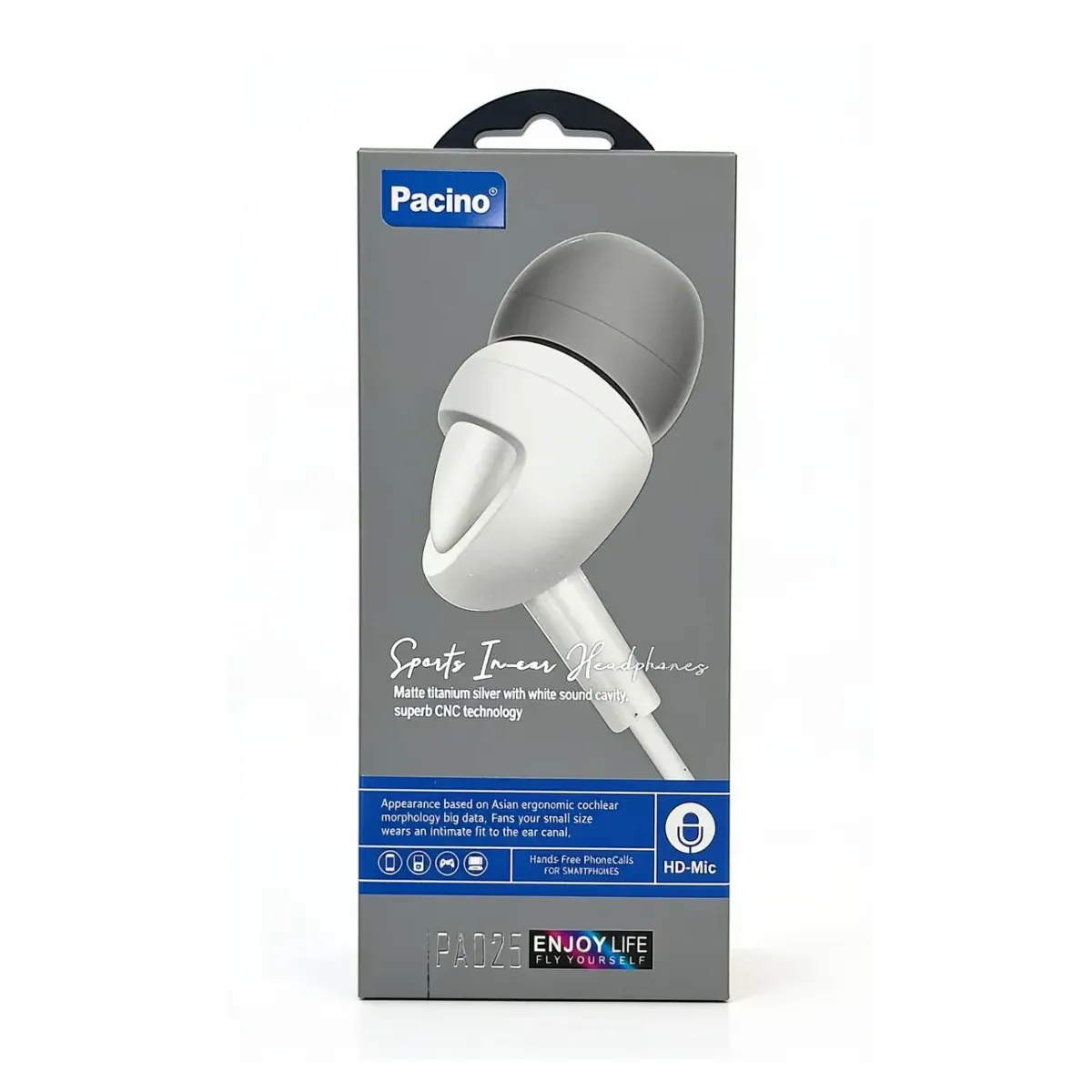 AURICULAR CON CABLE PA025 BLANCO