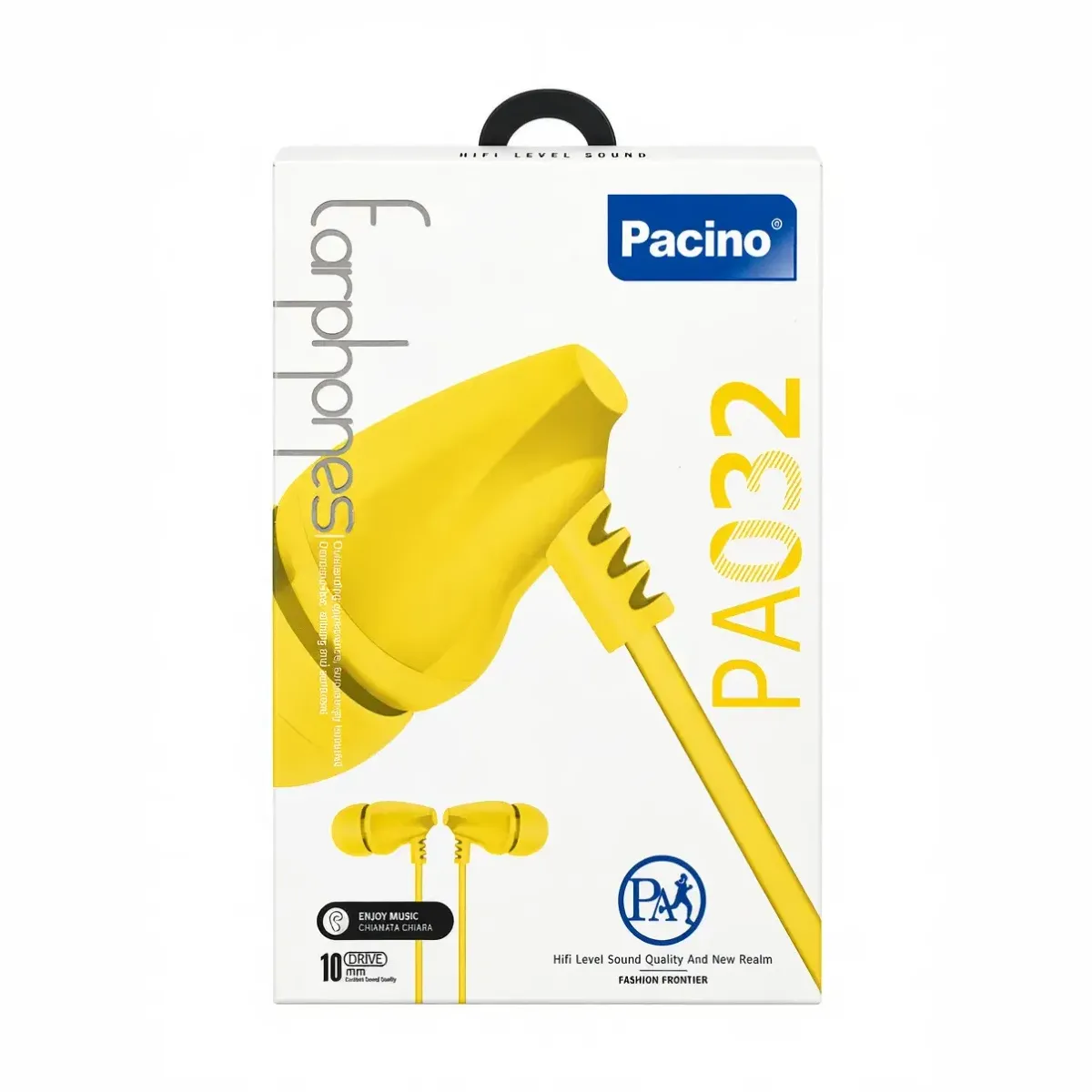 AURICULAR CON CABLE PA032 AMARILLO