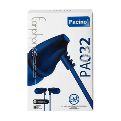 AURICULAR CON CABLE PA032 AZUL