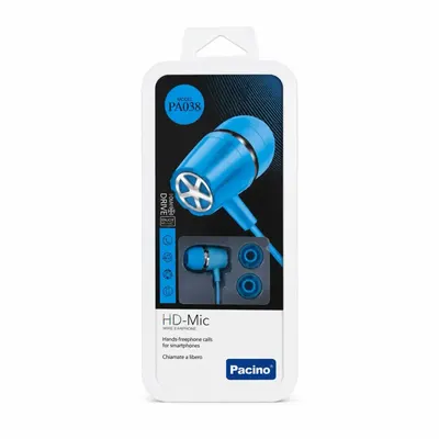 AURICULAR CON CABLE PA038 CELESTE