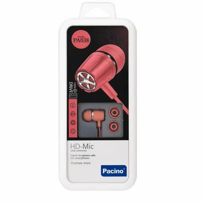 AURICULAR CON CABLE PA038 ROSA