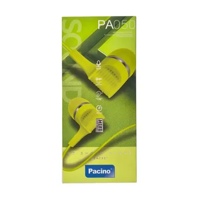 AURICULAR CON CABLE PA050 AMARILLO