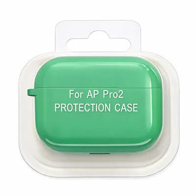 FUNDA AIRPODS PRO 2 EN CAJA VERDE PISTACHIO