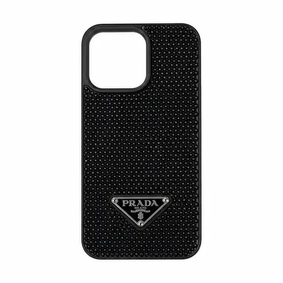 FUNDA PRADA BRILLOS IPHONE 17 NEGRO