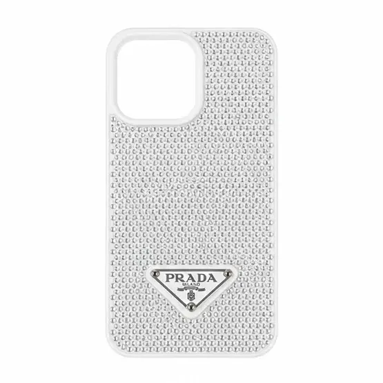 FUNDA PRADA BRILLOS IPHONE 16 PRO BLANCO