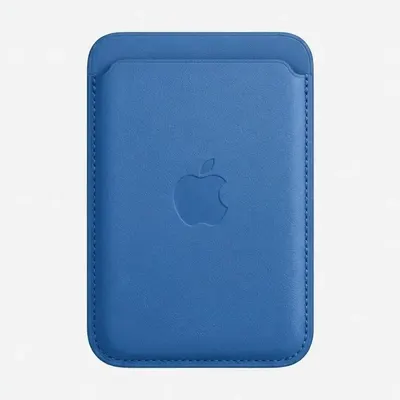 WALLET CON LOGO APPLE AZUL CLARO