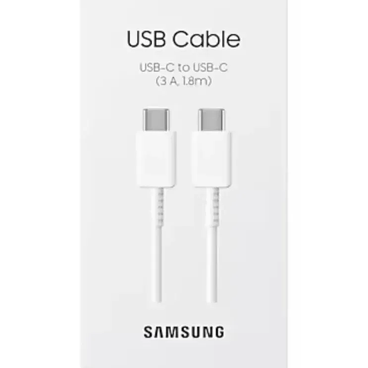 CABLE SAMSUNG TIPO C A TIPO C BLANCO PACKING