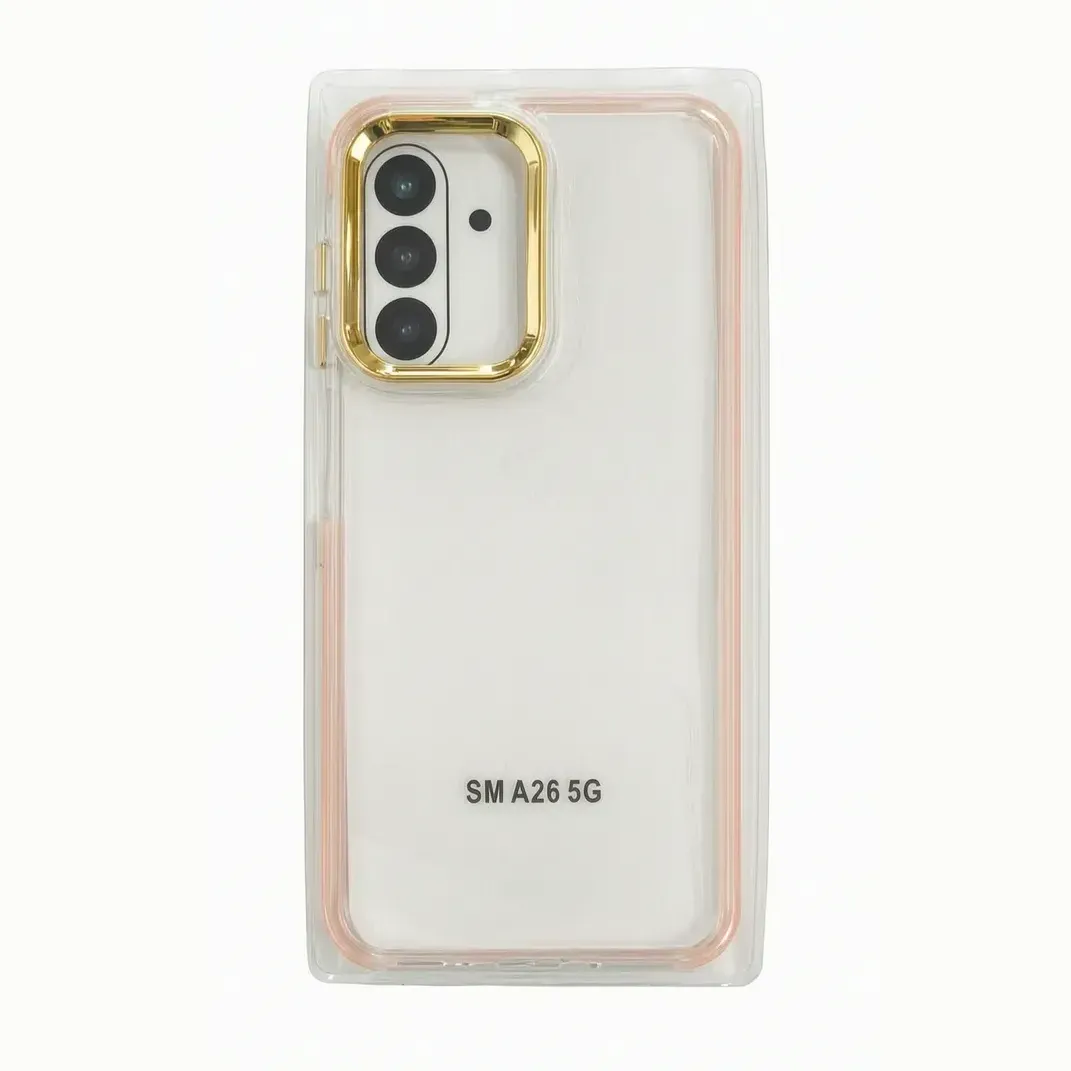 FUNDA GLITTER MAGSAFE MOTO G15/G17 DORADO