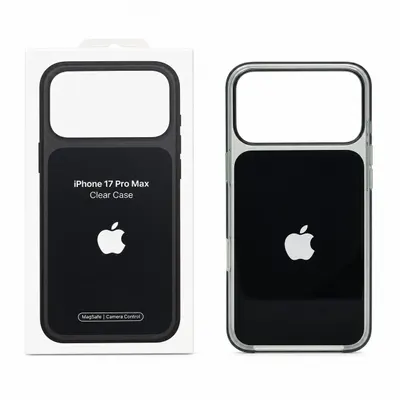 CLEAR LOGO COLOR IPH 17 NEGRO