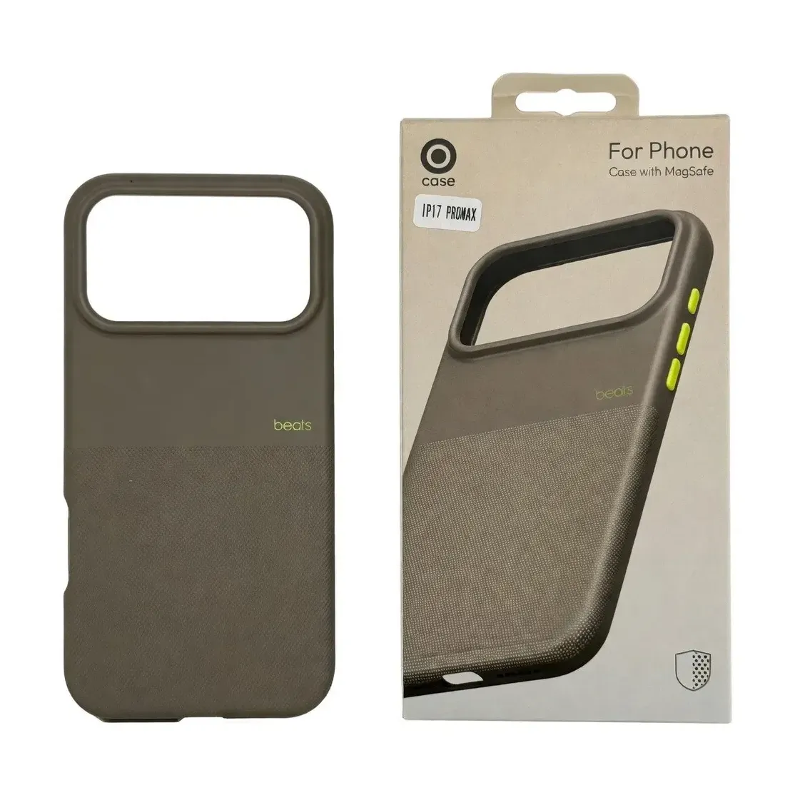 FUNDA BEATS IPH 17 PRO MAX GRIS GUIJARRO