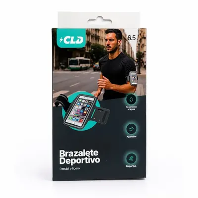 BRAZALETE DEPORTIVO CLD 6.5 NEGRO