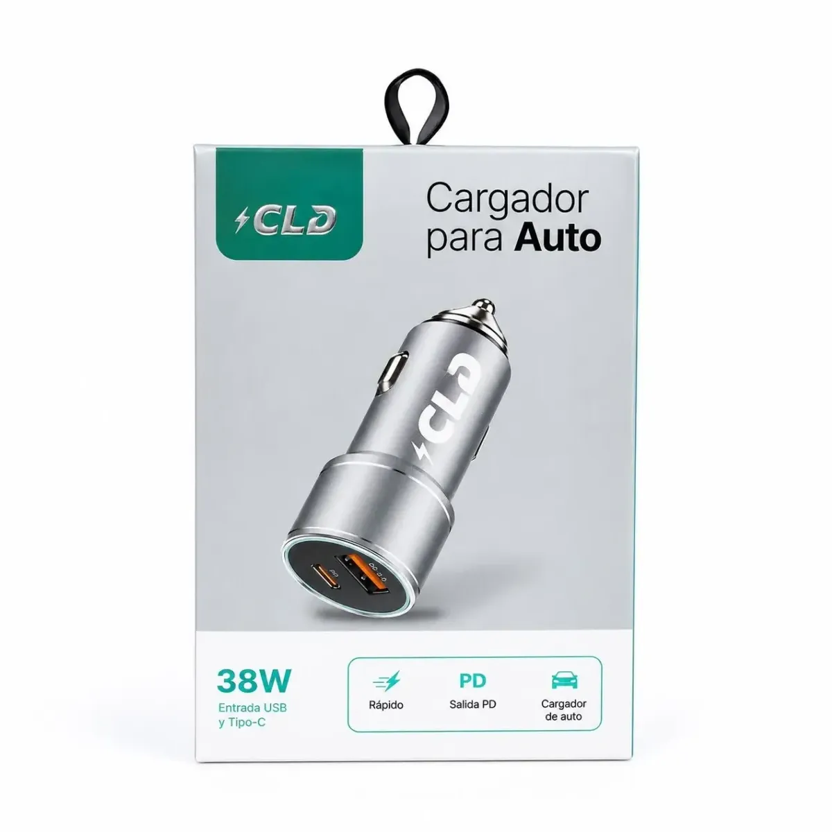 CARGADOR AUTO CLD 38W TIPO C Y USB
