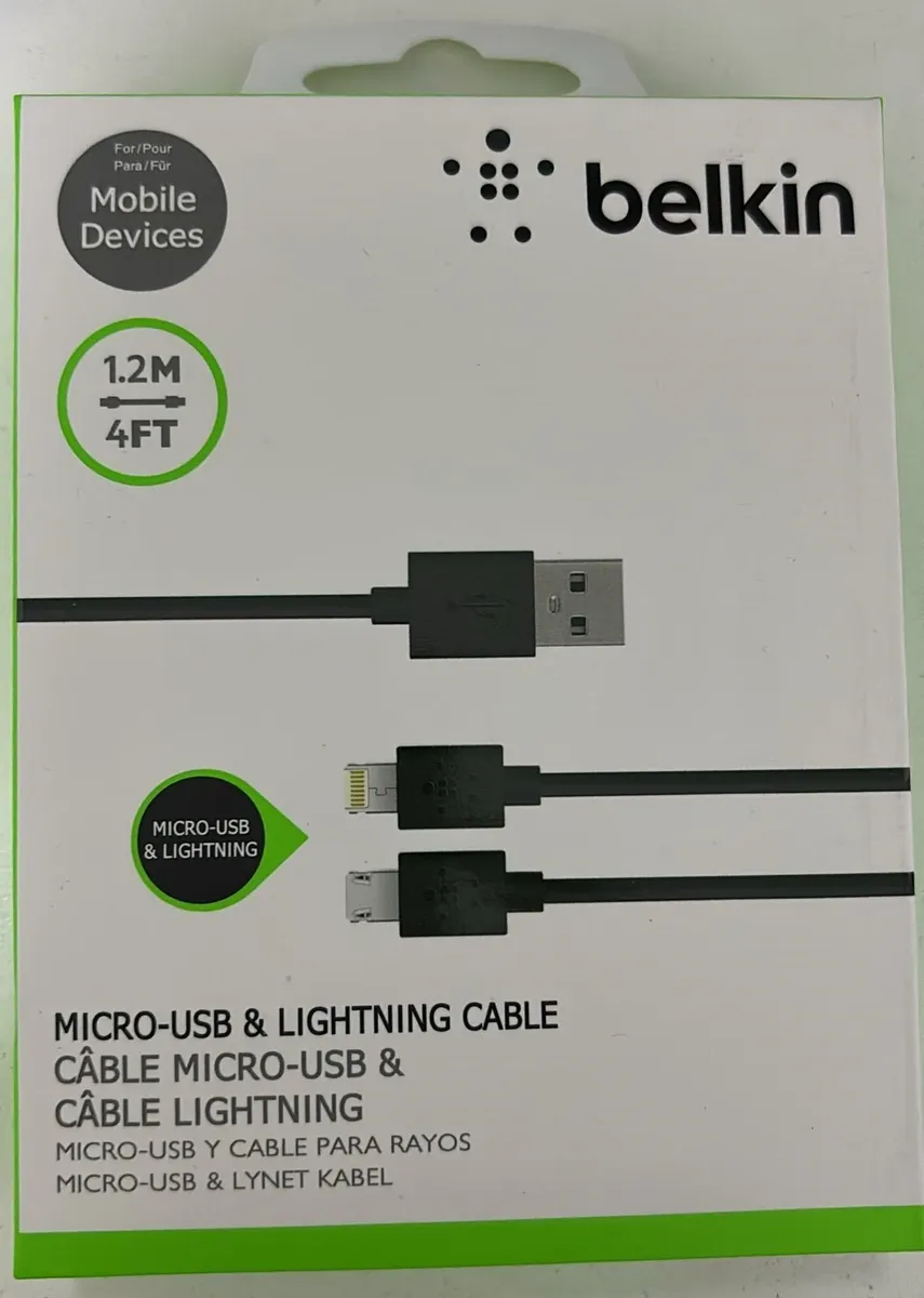 CABLE BELKIN IPHONE + V8