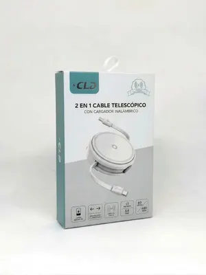 CARGADOR 2 EN 1 INALAMBRICO CLD BLANCO