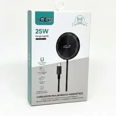 CARGADOR INALAMBRICO QI2 CLD 25W NEGRO