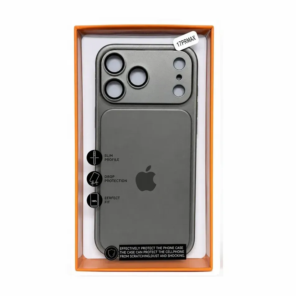 PREMIUM METAL IPH 17 PRO MAX GRIS