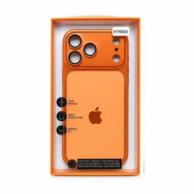 PREMIUM METAL IPH 15 NARANJA