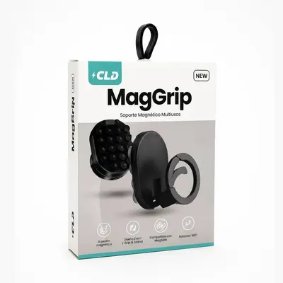 SOPORTE MAG GRIP CLD GANCHO NEGRO