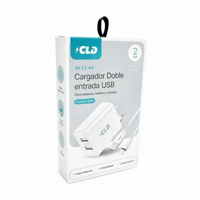 CARGADOR PARED CLD CON CABLE LIGHTNING CW02