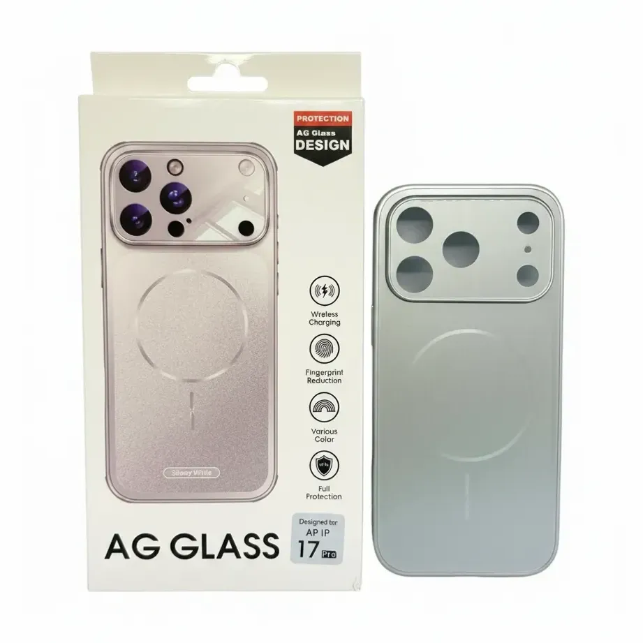 AG GLASS REFORZADA IPH 15 PLATEADO