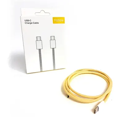 CABLE MALLADO PASTEL C A LIGHTNING AMARILL 1M