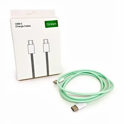 CABLE MALLADO PASTEL C A LIGHTNING VERDE 1M