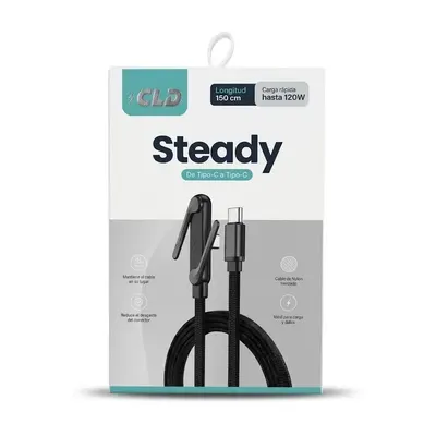 CABLE STEADY CLD TIPO C A TIPO C 120W 1.5M
