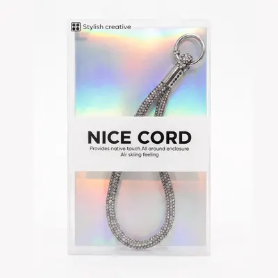 CORREA BRILLO CORTA GRIS