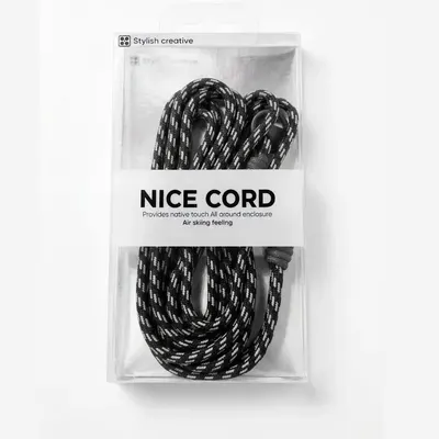 CORREA LOOP LARGA NEGRO BLANCO